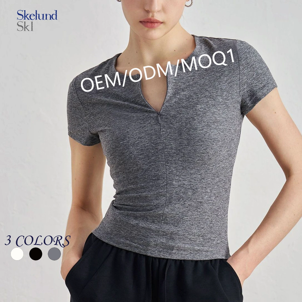 Nude-feel Slimming and Flattering Yoga Short Sleeve T-Shirt with Zipper High-end Waist-cinching Inner Layer for Fitness or Yoga