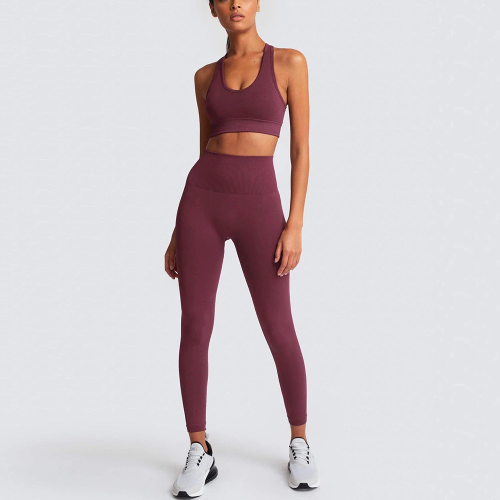 Supply Custom Breathable Yoga Wear Sports Bra Leggings Sets Workout Yoga Sets for Women Fitness Yoga Wear