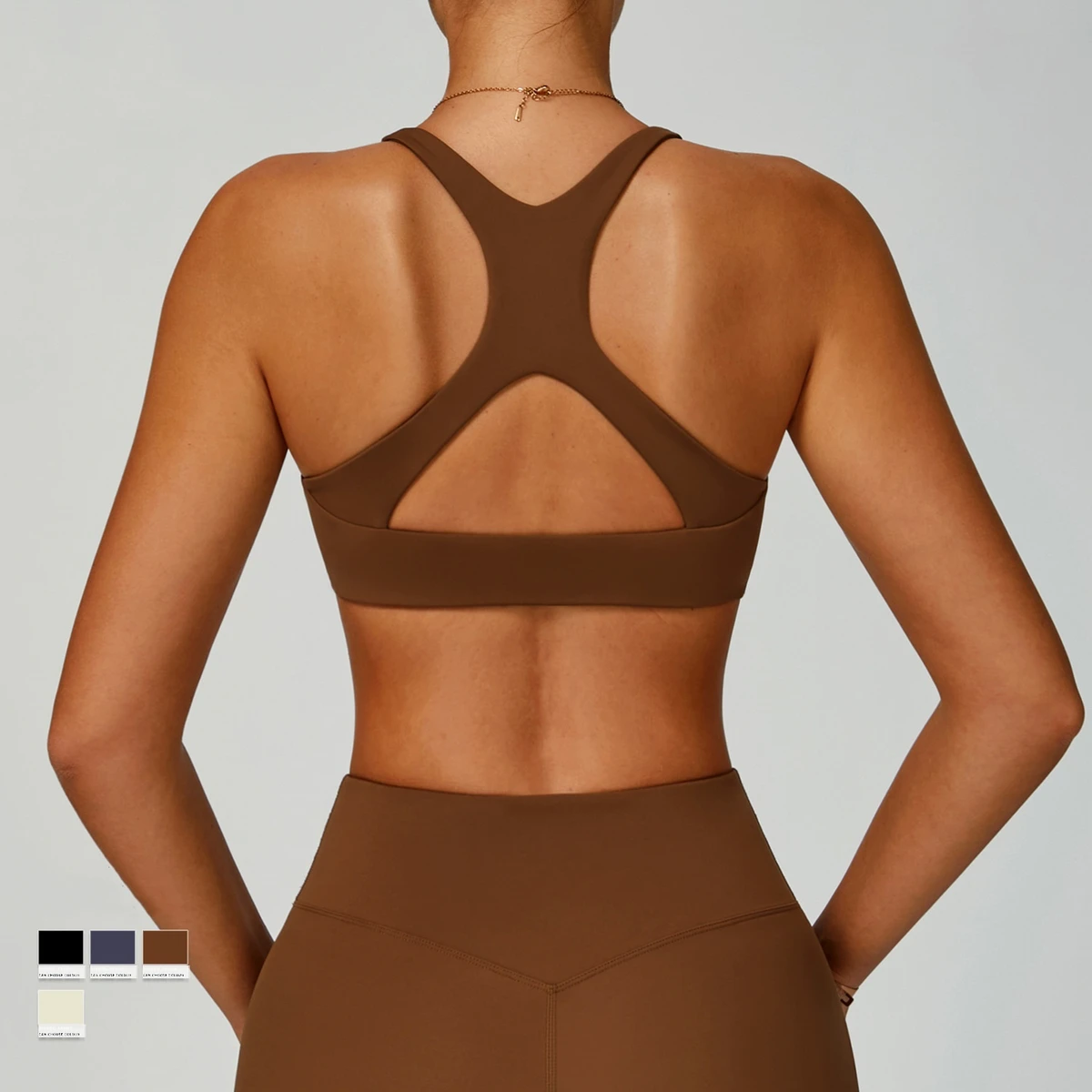 Women Fitness Top Soft Nylon Spandex Recycled Fabric Sports Bra High Impact Supportive Breathable Yoga Sports Bra