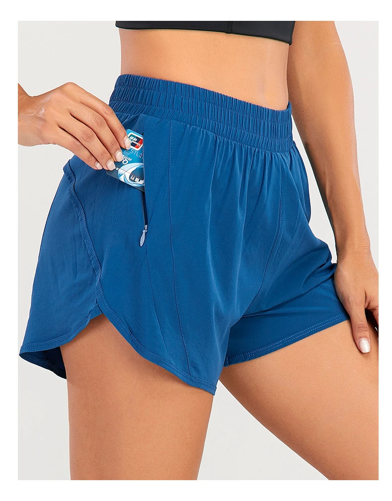 Custom Logo Women's Eco-Friendly Four-Way Stretch High Waist Anti-Exposure Breathable Loose-Fit Outdoor Casual Running Yoga