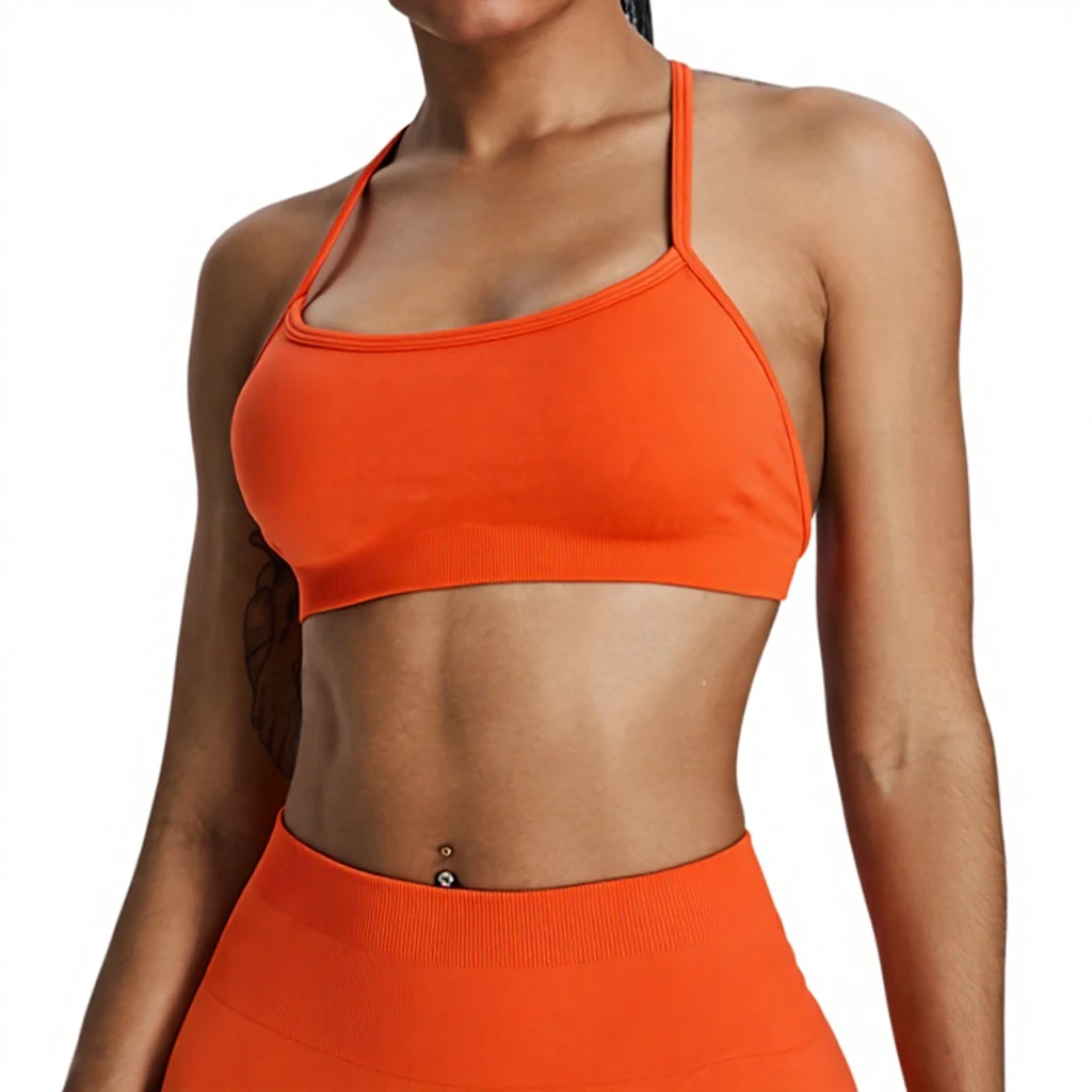 Women Beauty Back Sports Bra Square Neck Medium Support Yoga Fitness Activewear Breathable Quick Dry Fitness Bra