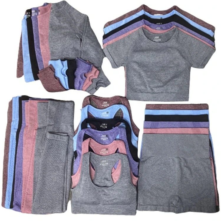 Seamless Gym Clothing Women Workout Gym Fitness Sets Sports Fitness Clothing Girls Sportswear Running Gym Suit for Women Full
