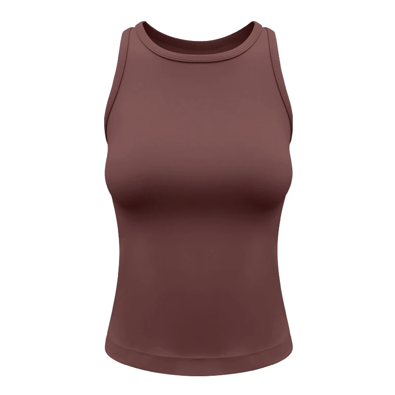 Women's High Elasticity Sleeveless Fitness Vest Top Cross-Border Sports Yoga Dress Shock-Absorbent Running Jump Adult Spandex