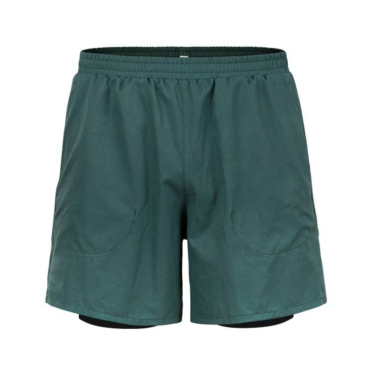 2025 New Men's Gym Shorts Spandex Drawstring Athletic Running Wear Plus Size Lightweight and Breathable 2 in 1 Shorts