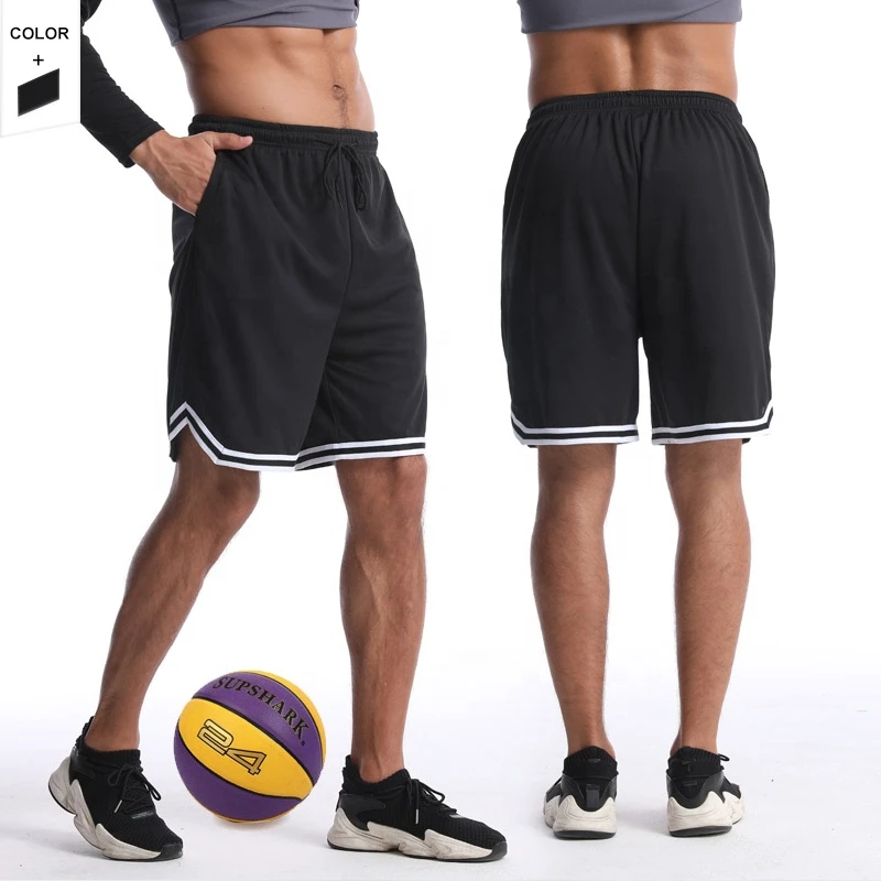 Men's Plus Size Casual Fitness Shorts Solid Private Label Quick-Drying Elastic Waist Crop for Summer Gym Wear