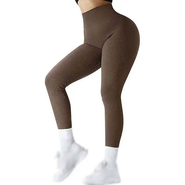Plus Size Spandex Nylon Customized Autumn Winter Yoga Leggings High Waist Design Breathable Elastic Waist Full Length Yoga Pants