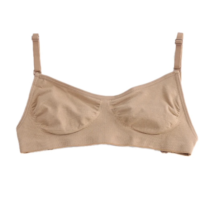 BT00045 Top Seller Children Bra Clear Strap Professional Ballet Nude Girls Bra Dance Invisible Bra