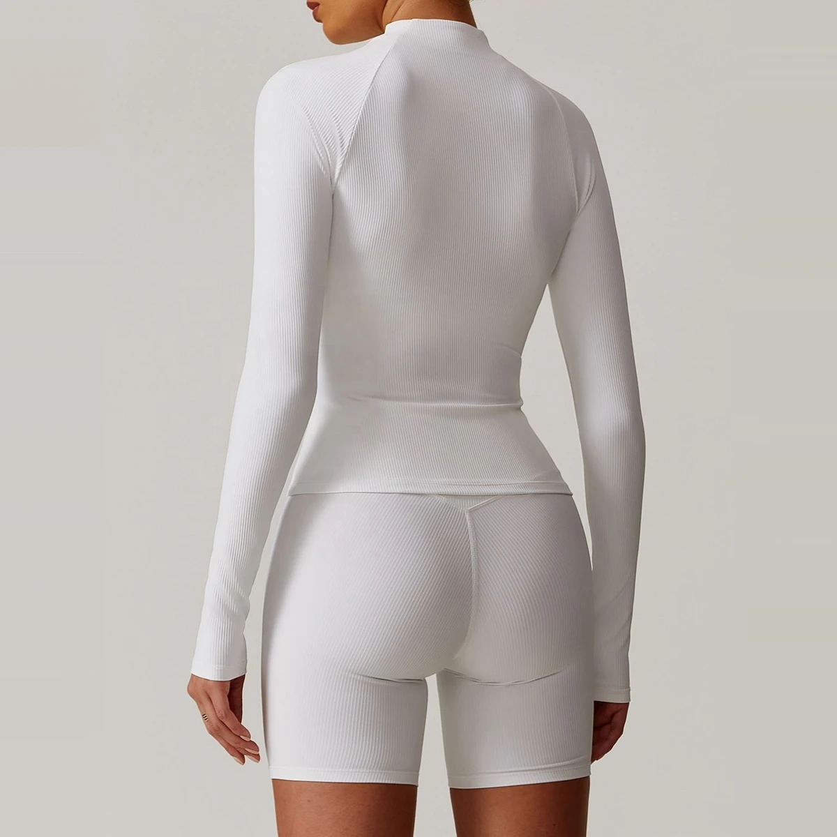 Sportswear Custom Logo Activewear Lulu Tech Quick Dry Breathable High Elastic Knit Long Sleeve Yoga Running T-shirts&Tops