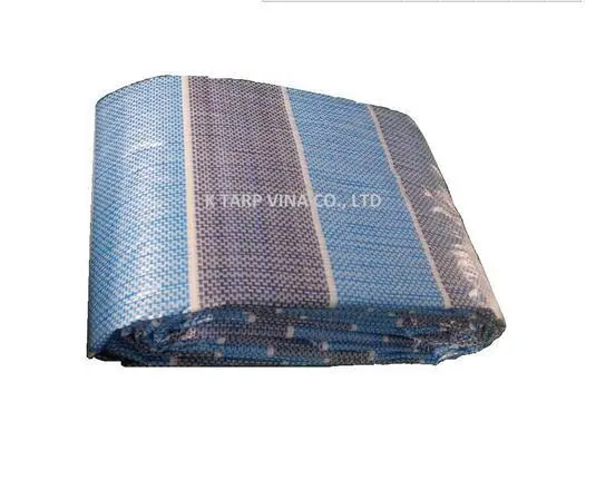 Direct Source Vietnam Origin Stripe Tarp Cover for Water Jet Looms High-quality Waterproof Moisture Proof PE Tarpaulin Sheets