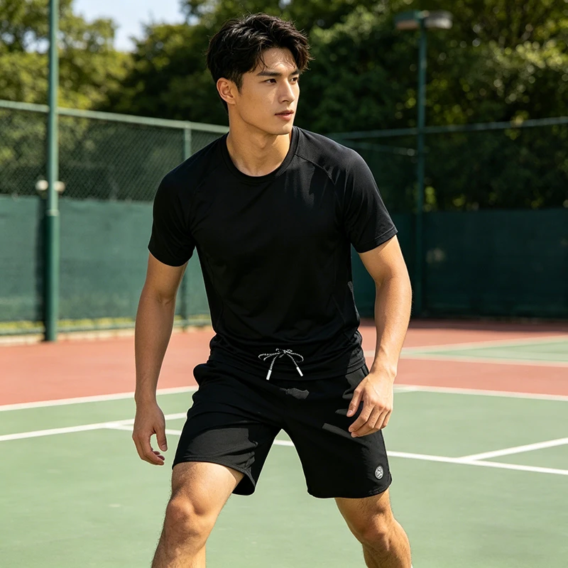 Men's Casual Gym Shorts Breathable Eco-friendly Spandex/polyester Elastic Waist Mid Waist Printed Pockets Summer Jogger Sweat