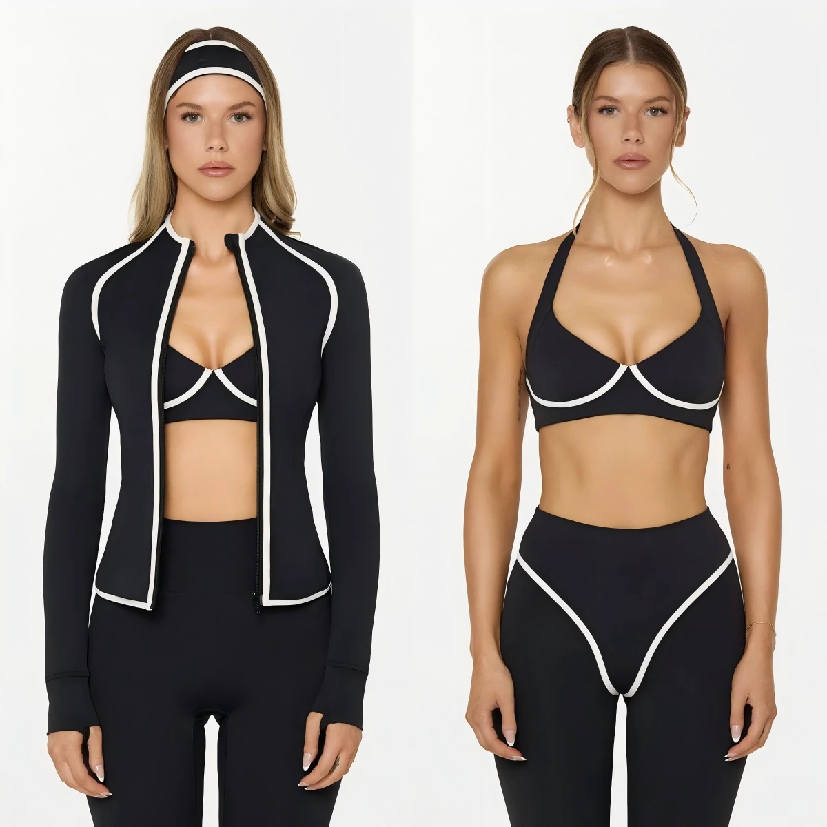 New Style Stretch Sportswear Gym Workout Wear Yoga Jackets Fitness 2 Piece Yoga Sets Shorts Eco Friendly Quick Dry For Women