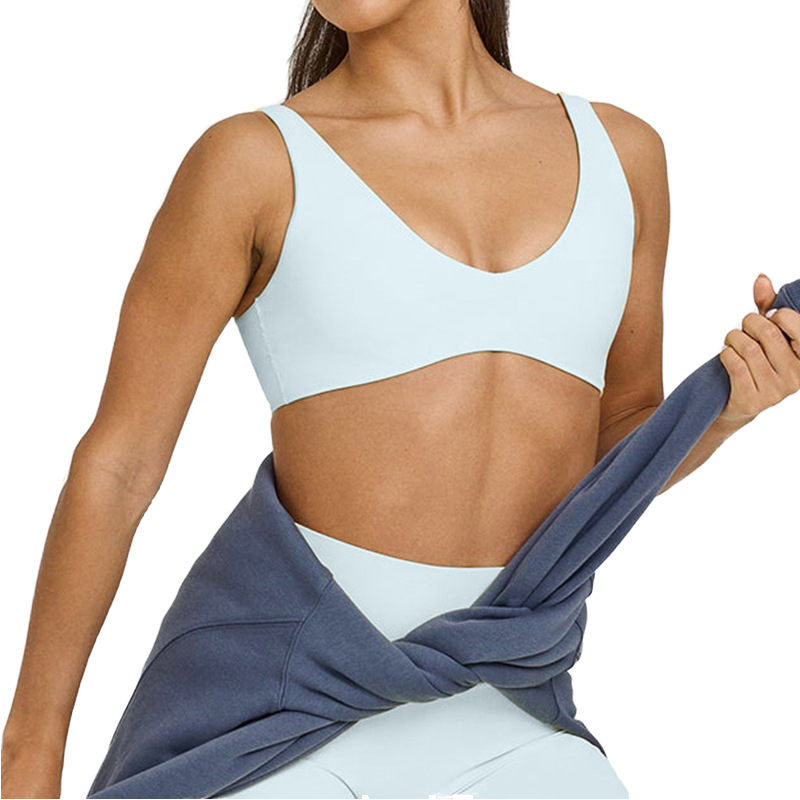 Sports U-Neck High Support Quick Dry Yoga Bra New Colors Shockproof Gathering Running Fitness Beautiful Back Front Custom Logo
