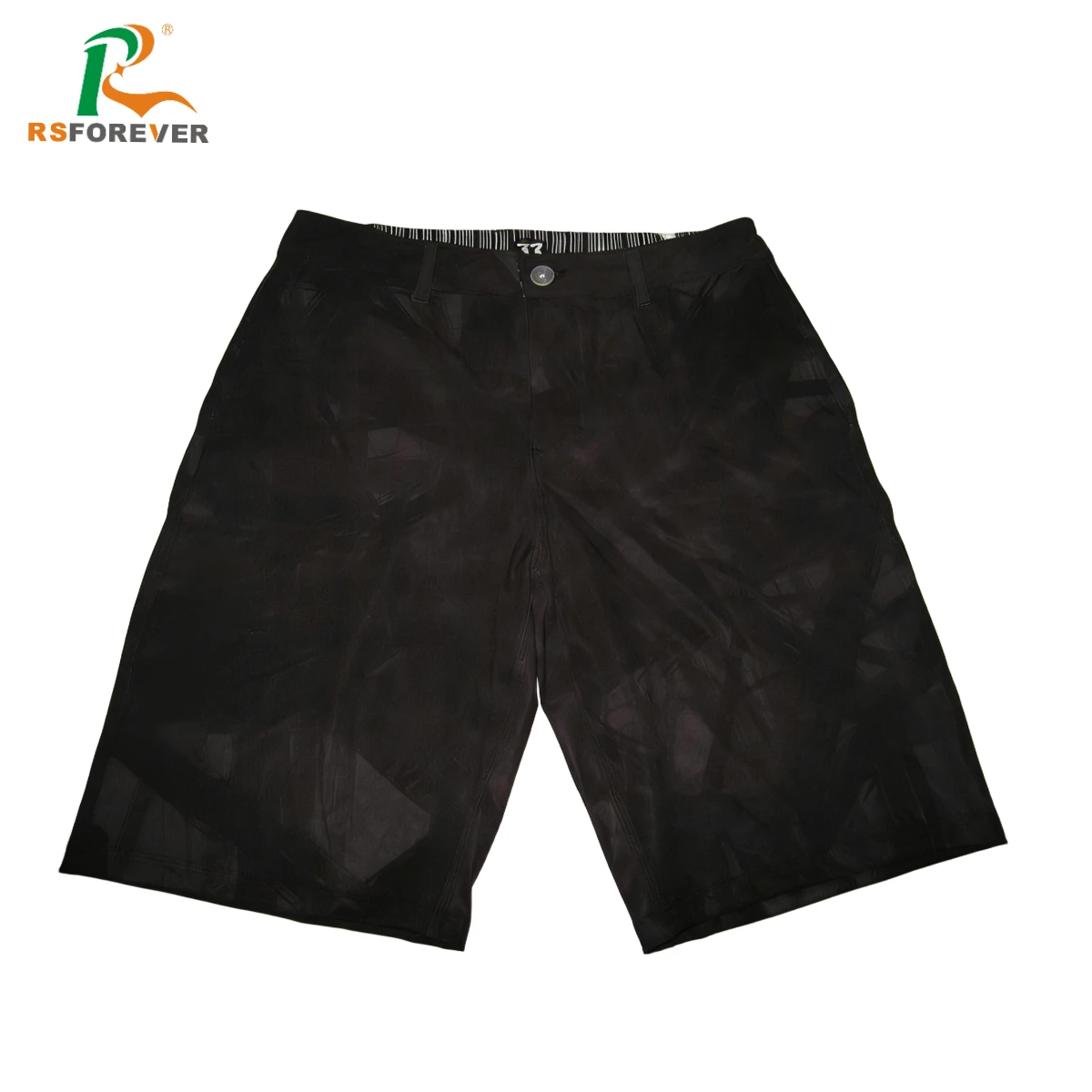 Men's Custom Quick Dry Sublimation Print Beach Shorts | Flat Waist with Button | Custom Patterns & Sizes