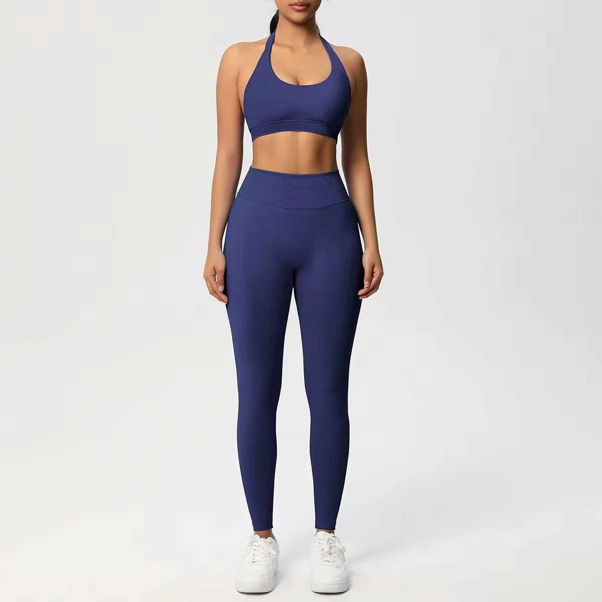 Sexy 2-Piece Breathable Yoga Set Lightweight Gym Fitness High Waist Women's Bra Legging Set