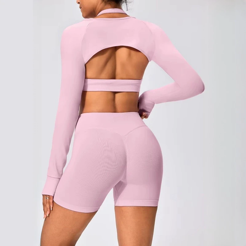 Women Shrug Ladies Sportswear Yoga Crop Tops Exercise Yoga Fitness Long Sleeves Shoulders Shrugs for Ladies