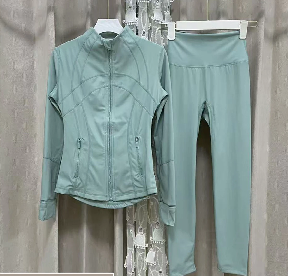 Ladies Gym Wear Fitness Yoga Wear Aloe Yoga Set Women Jacket High Waist Define Jacket Women Tracksuit for Women Yoga Legging Top