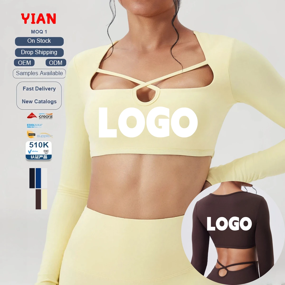 New Style Women Long Sleeve Nude Felling Yoga Shirts Lady Cross Neck Beauty Back Sports T-shirts High Stretch Slim Gym Blouse
