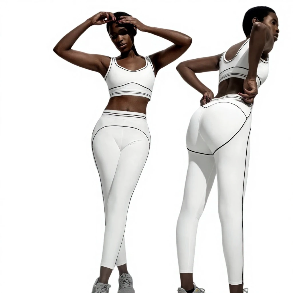 Summer Women's Solid Sweat-Wicking Sheer Yoga Suit Set High-Waisted Cropped Pants Fitness Training Sleeveless Two-Piece Set