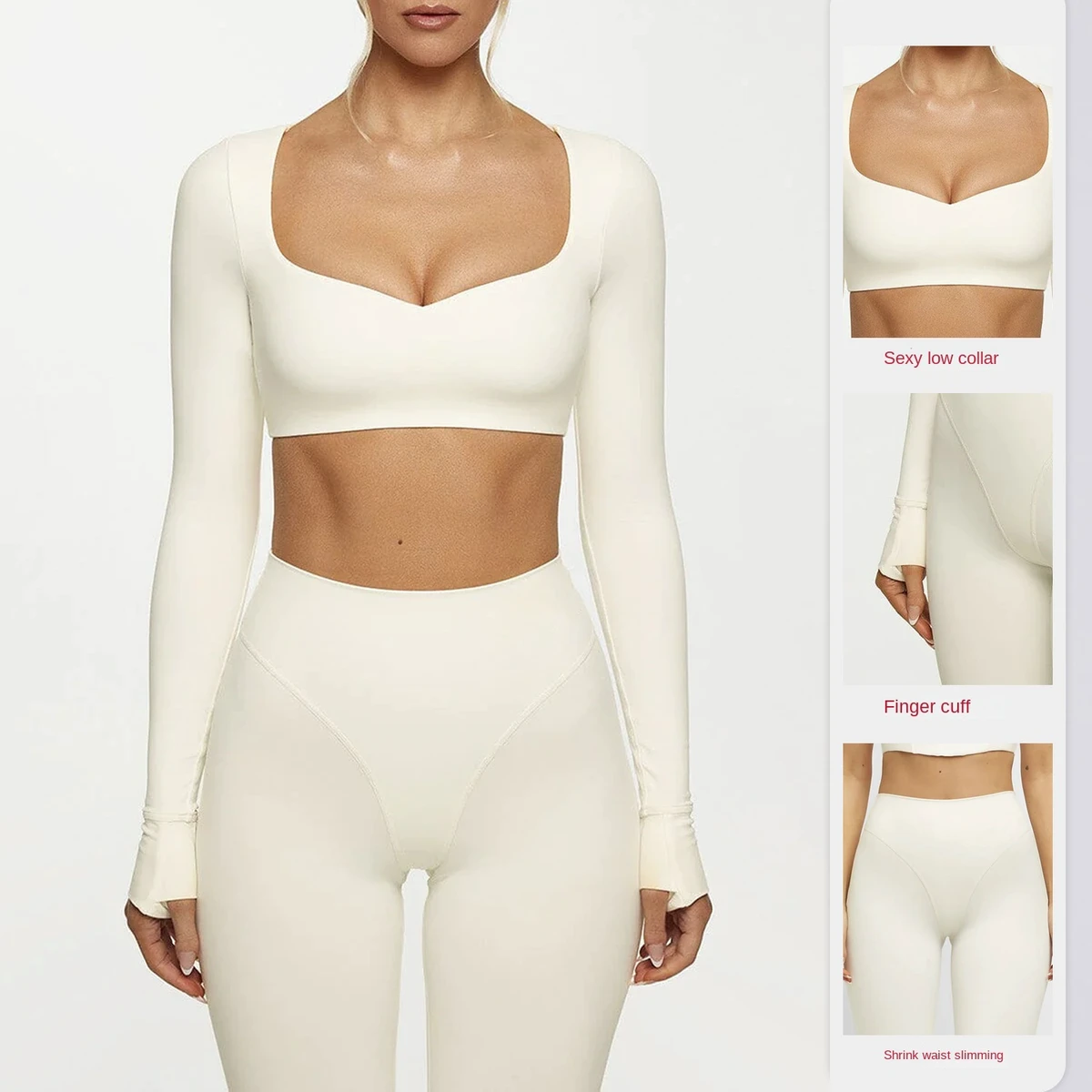 New Long Sleeve Yoga Clothing High Strength Fitness Clothing Pilates Running Sports Long Sleeve Top Women
