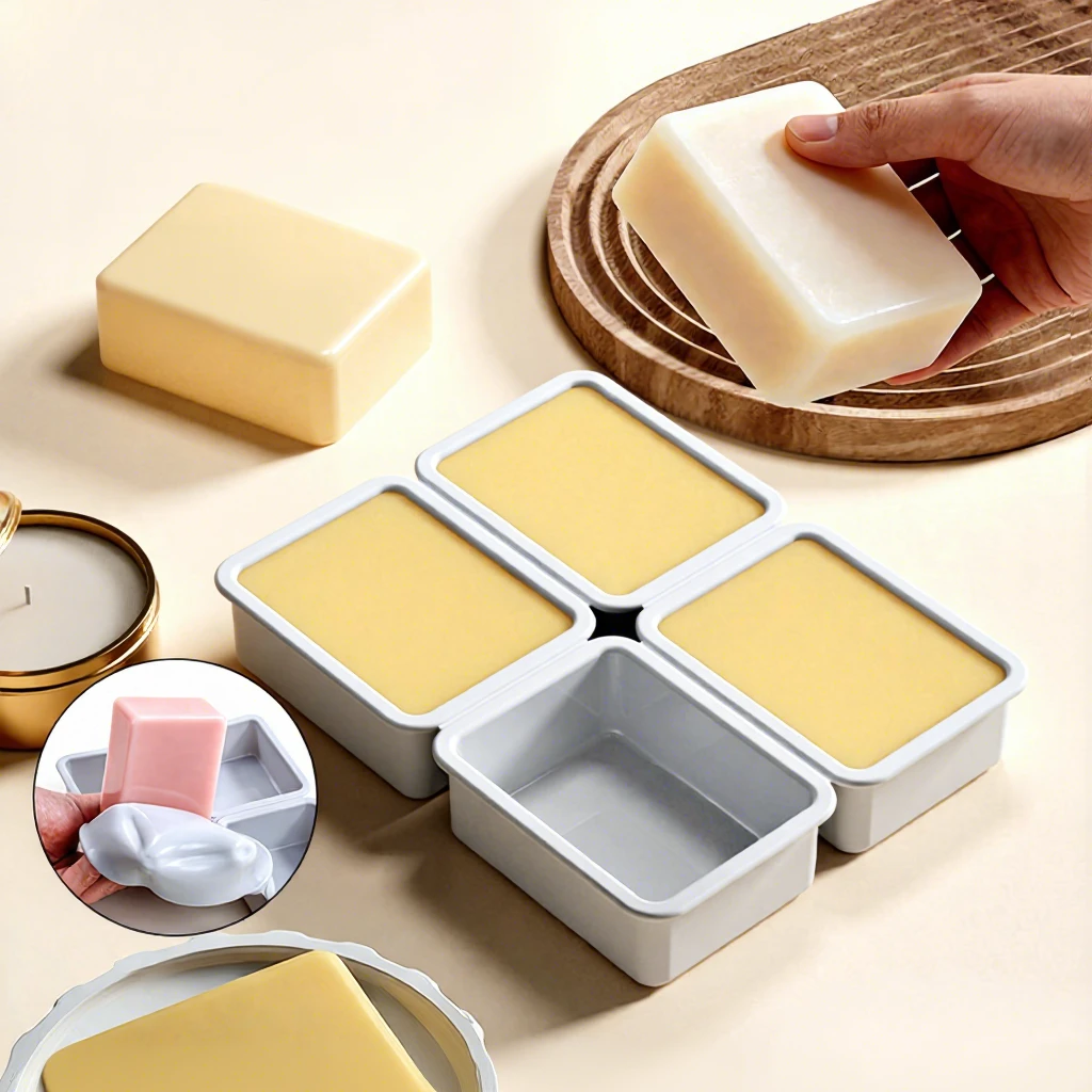 New Rectangular DIY Easy to Demold Essential Oil Aromatherapy Handmade Soap Soap Gypsum Ice Grid Silicone Mold
