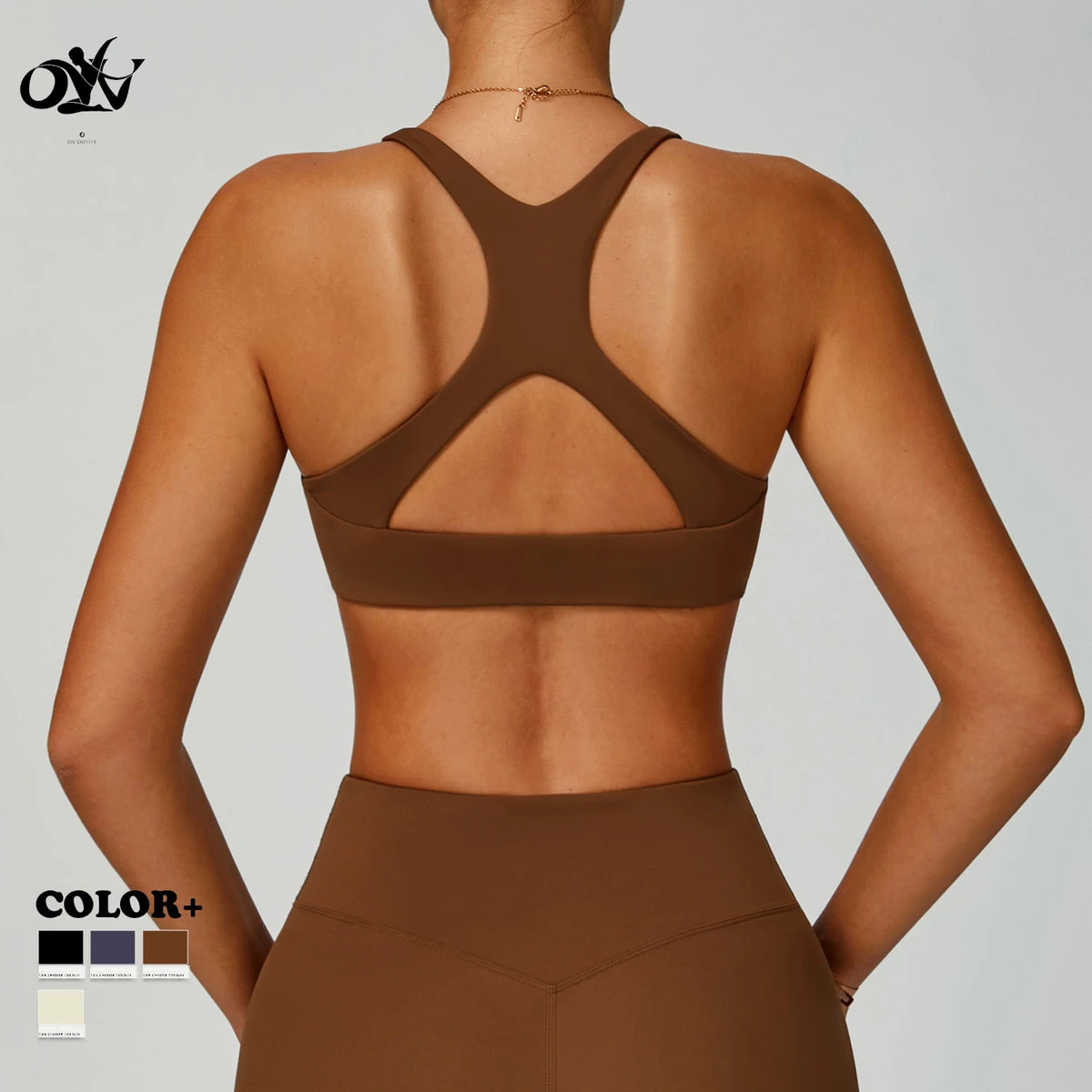 Eco-friendly Quick-drying Tight Yoga Bra for Women Hollow-out Beautiful Back Yoga tank Top High Strength comfort Gym Sports Bra