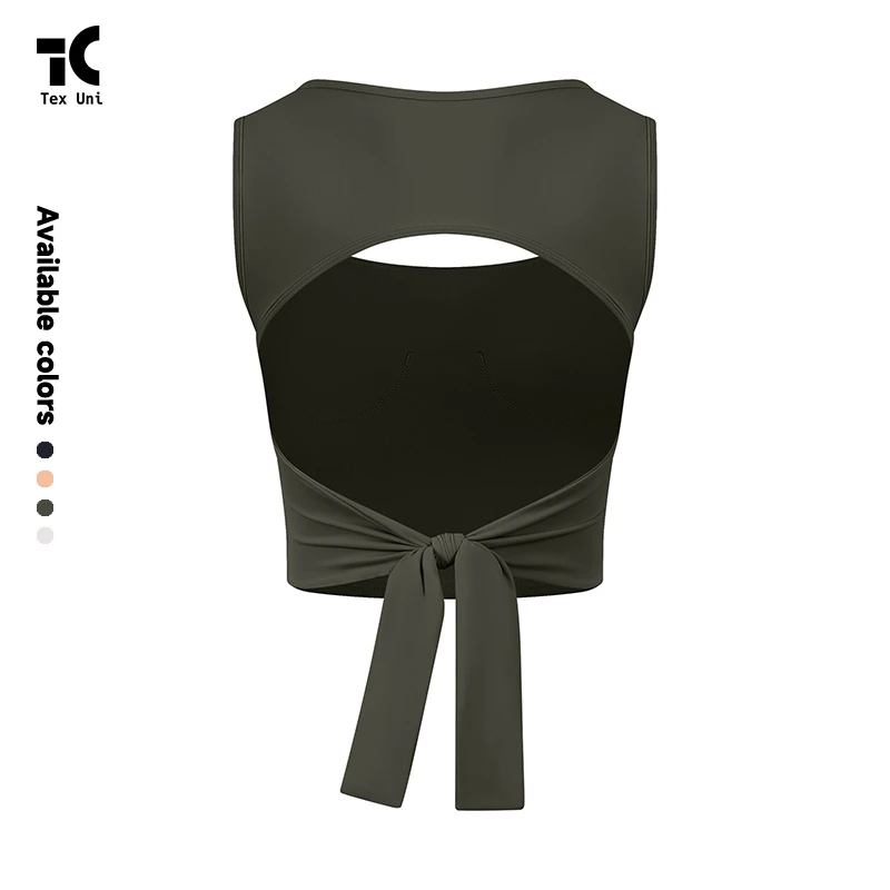 Back-Enhancing Quick-Dry Shockproof Outerwear Running Fitness Yoga Adjustable Sports Bra Tank Top