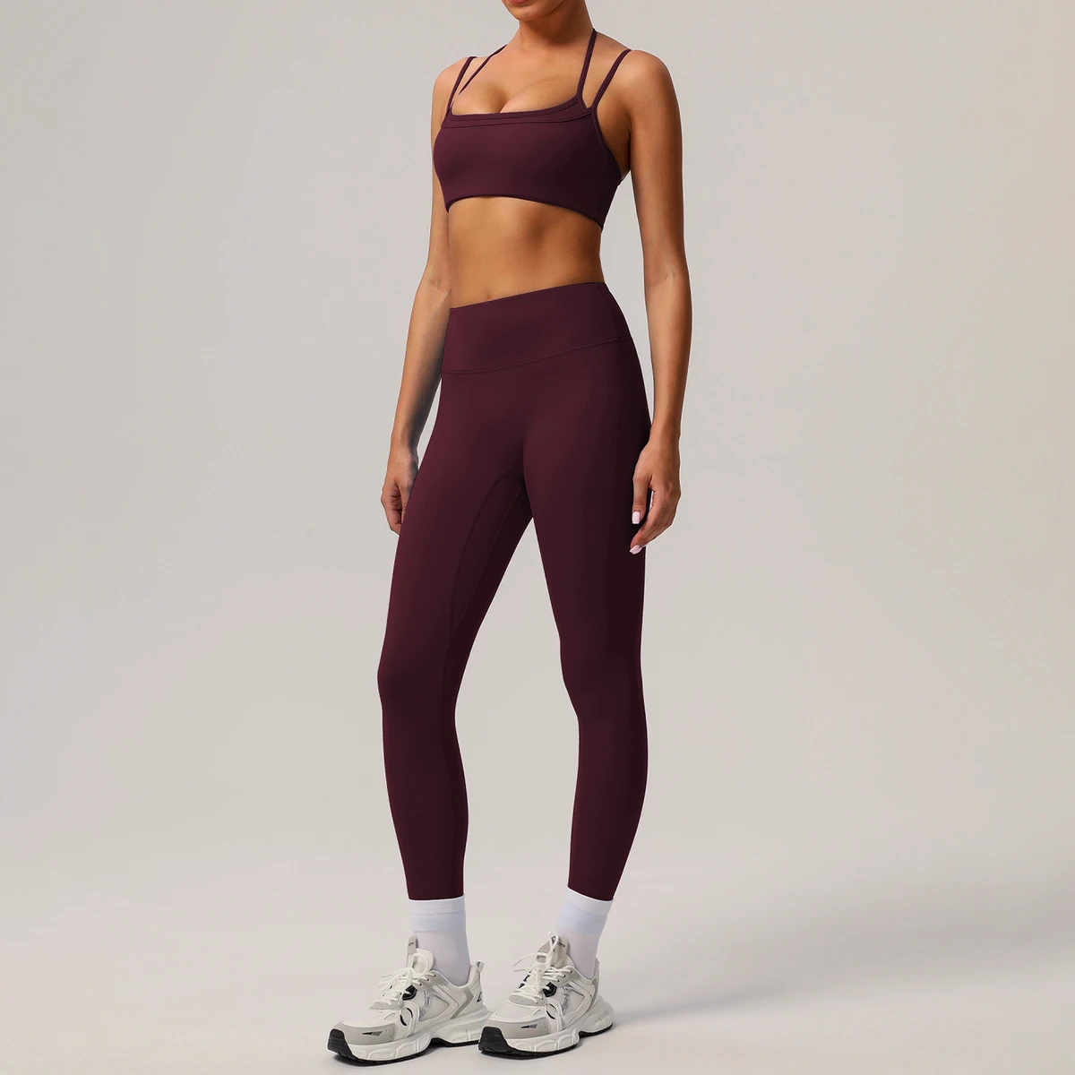 2025 Women's Active Wear Gym Fitness Set Free Sample Included-Sports Bra & Seamless Leggings Plus Size Options