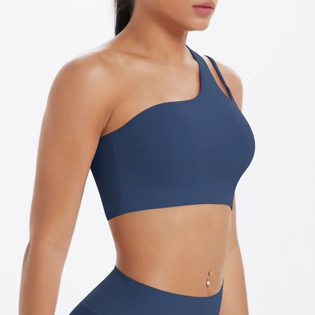 Customized Women's Seamless Yoga Top Quick Dry Fitness Sports Bra Halter Back Print Lightweight Gym Spandex Tops
