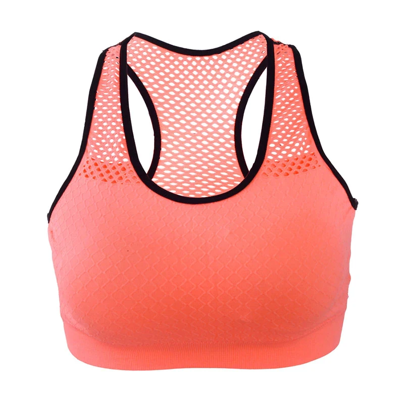 Women's Long Line Sports Bra Yoga Gym Half Tops with Built-in Bra Medium Support