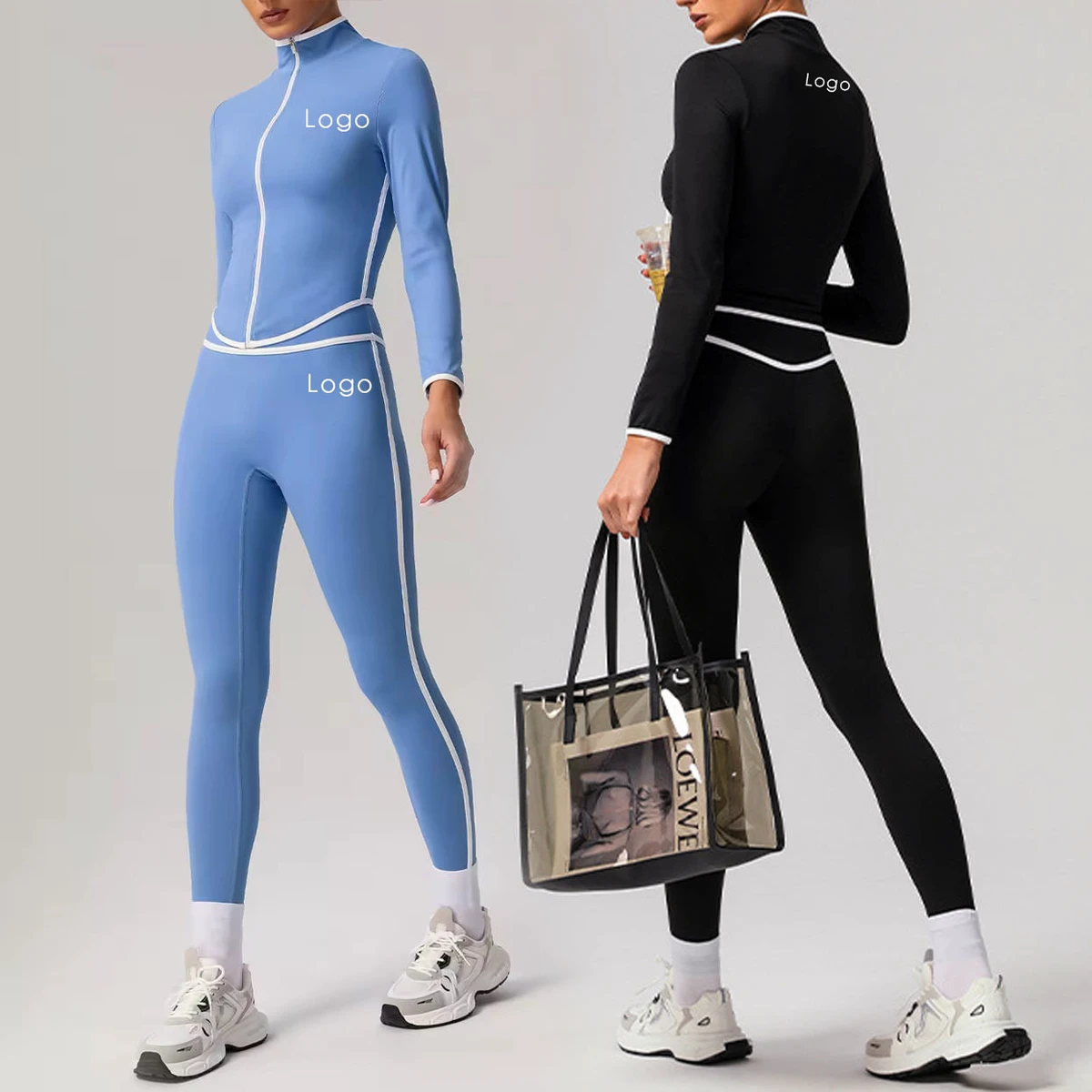 New High Quality Sports Bra Jackets Breathable High Waist Fitness Leggings Shorts Yoga 4 Pcs Sets Gym For Women