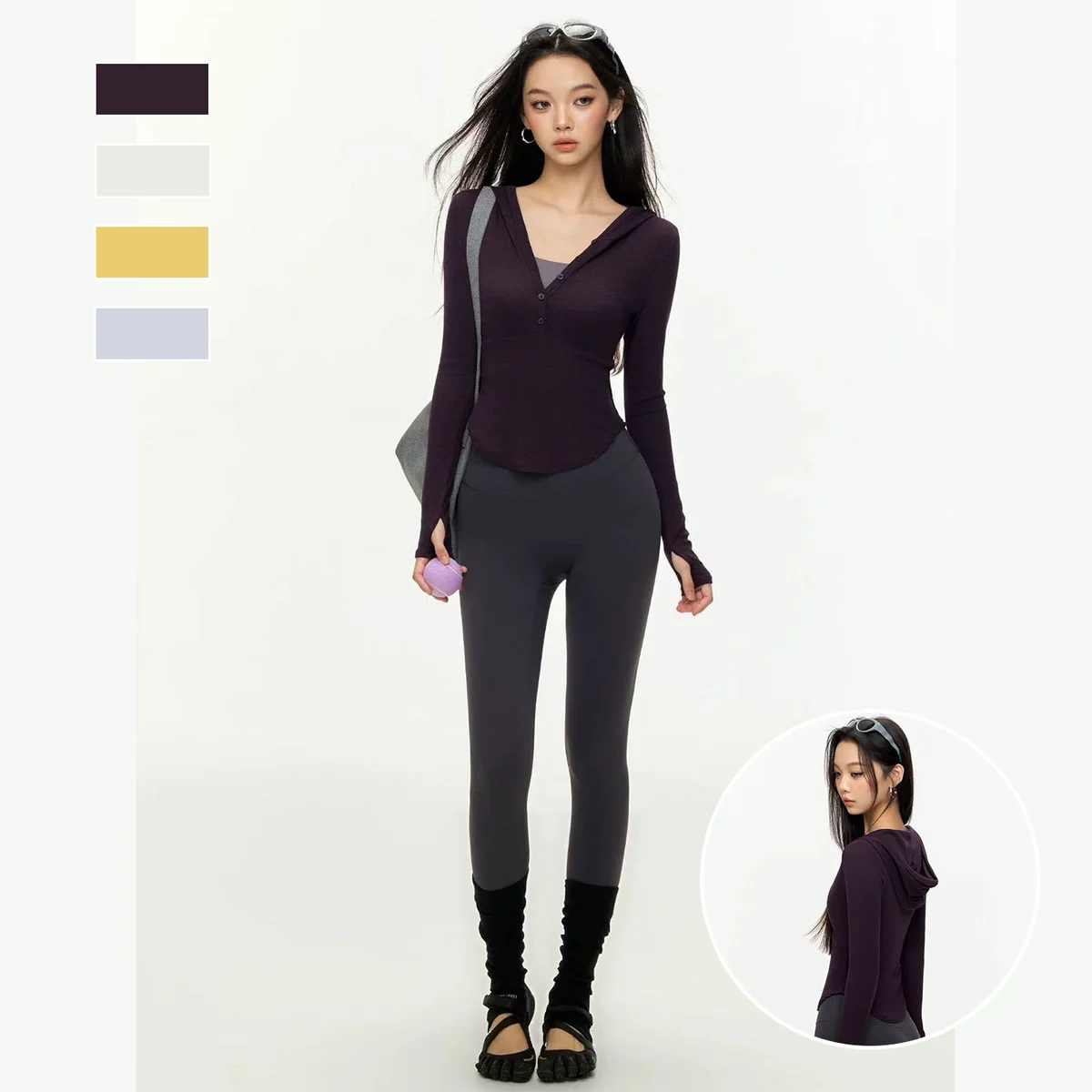 2026 Wholesale Lightweight Yoga Tank Tops Workout Gym Fitness Plus Size Seamless Long Sleeve Breathable V-neck Women