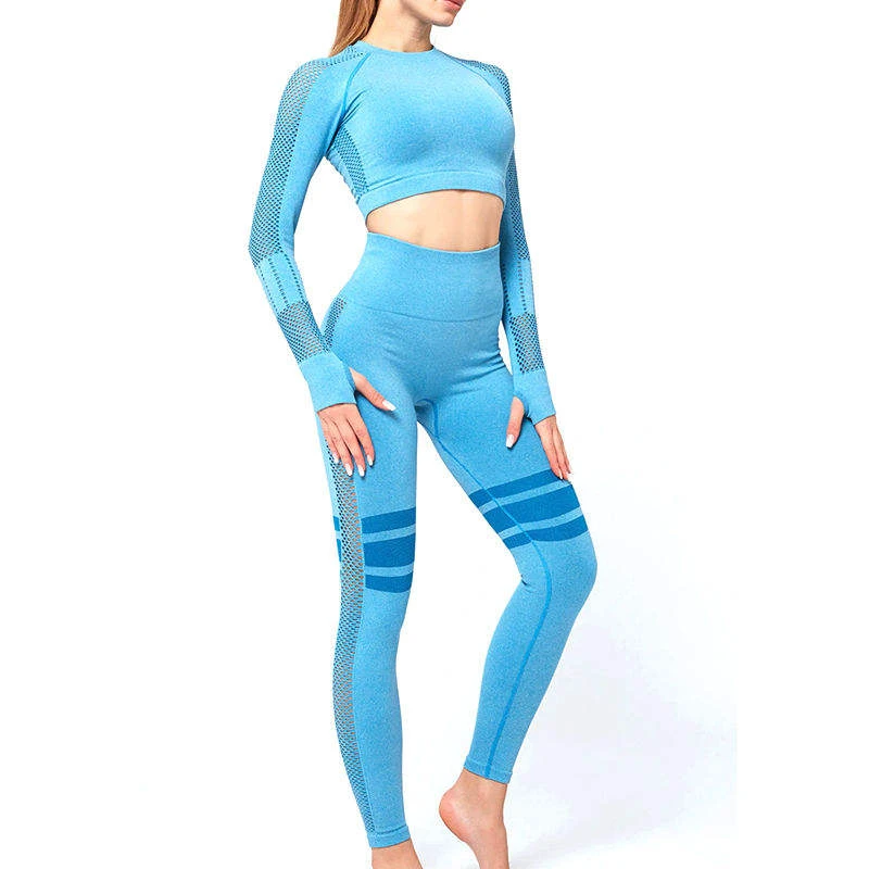 Women's High Elasticity Sleeveless Yoga Sports Set Eco-Friendly Breathable Drawstring Closure Comfortable Slim Tight Fitness