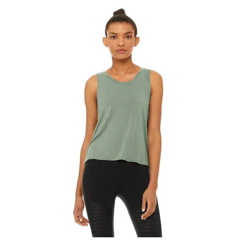 Quick Dry Women's Cotton Fitness Yoga Tank Top Sexy Back Gym Workout Wear With Anti-Shrink Anti-Pilling Breathable Features