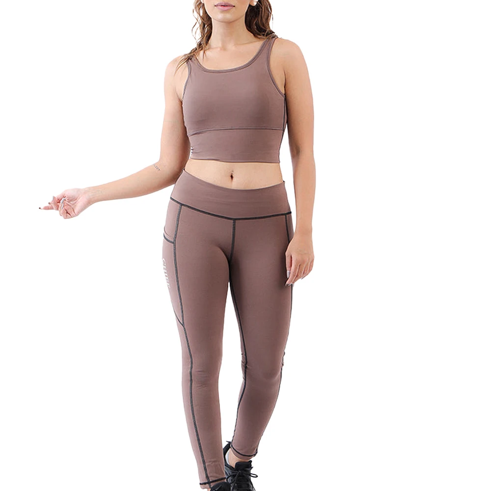 Top Trending Women's Yoga Set 2026 New Arrival Breathable Lightweight 2-Piece Sleeveless Elastic Waist with Custom Logo Yoga Set