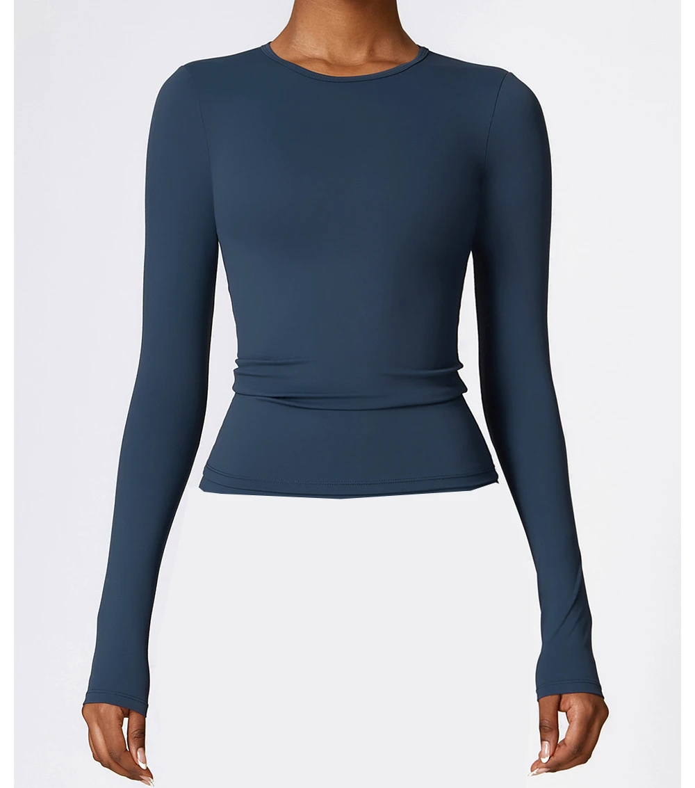 2023 Winter Activewear Yoga Shirt Sale Breathable Quick Drying Leisure Yoga T-shirts