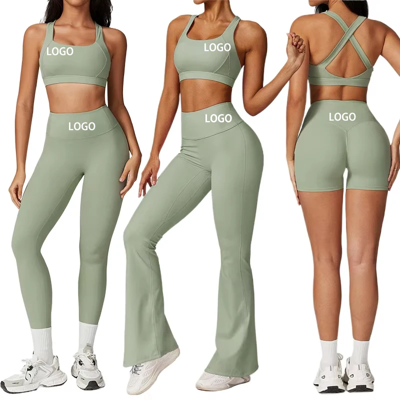Seamless Yoga Set For Women 5 Piece Activewear Outfit High Waist Gym Fitness Clothing Sportswear Workout Yoga Gym Wear Set