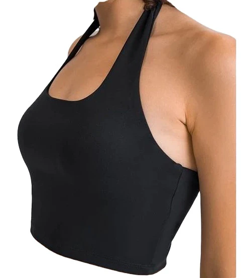 Girls' Comfortable High Support Seamless Lightweight Print Sports Bra Backless Crop Workout Gym Wear Plus Size Yoga Sports Bra