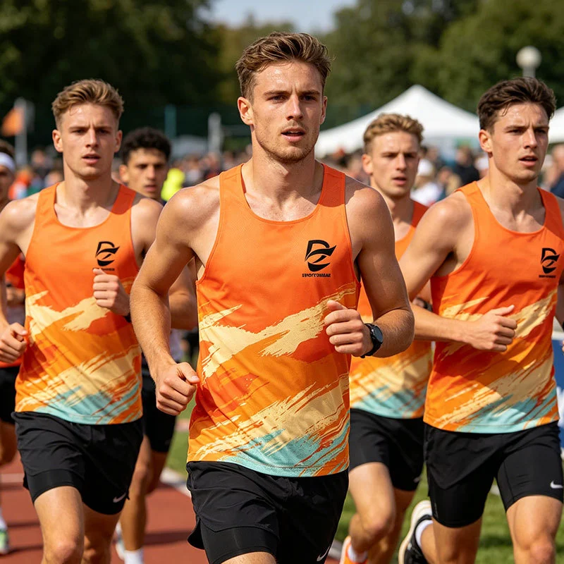 Customized Premium Multi Color Unisex Quick Dry Seamless Running Singlet Workout Breathable Lightweight Marathon Tank Tops