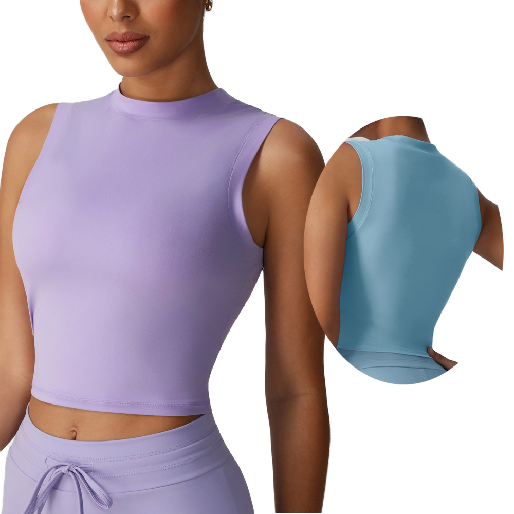 Women Sleeveless Gym Top Quick Dry Breathable Yoga Tank Top Fitness Activewear