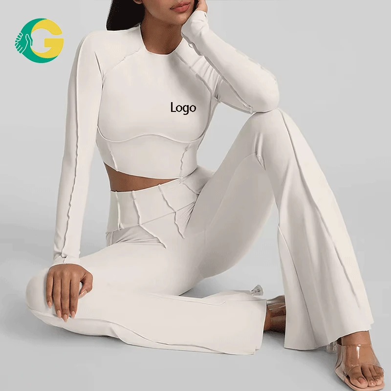 Fitness&Yoga Wear High End Long Sleeve Top Slim Fit Breathable Spandex/Nylon Solid for Pilates Non See Through Moisture Wicking