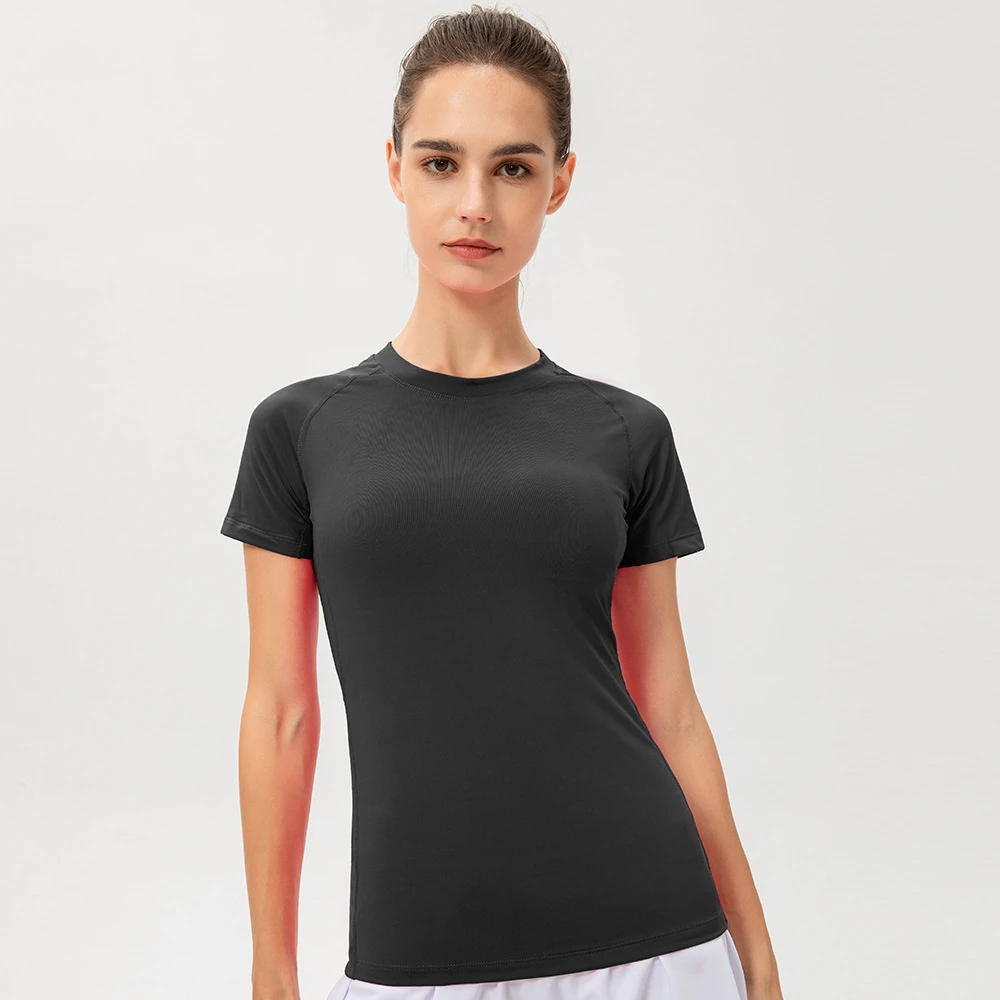 2026 Form-fitting PRO Fitness Yoga Training Running Sweat-wicking Quick-drying Short-sleeved T-shirt Stretchable Clothing