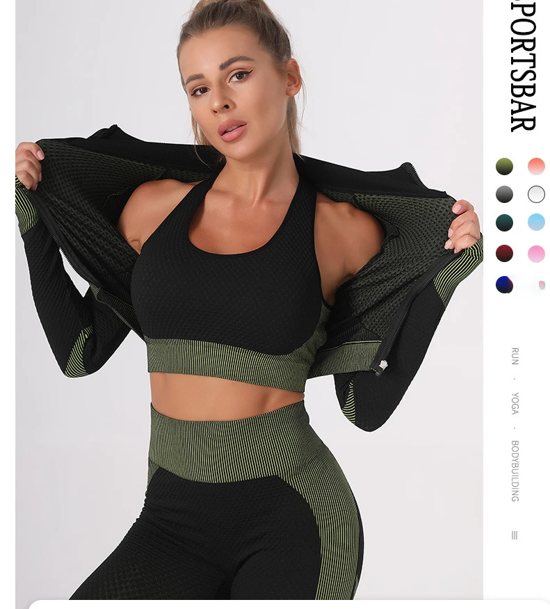 2021 New Long Sleeve Yoga Suit Sport Plus-size XXXL Women's Wear Running Breathable Fashion Sport Casual Yoga Pant Suit