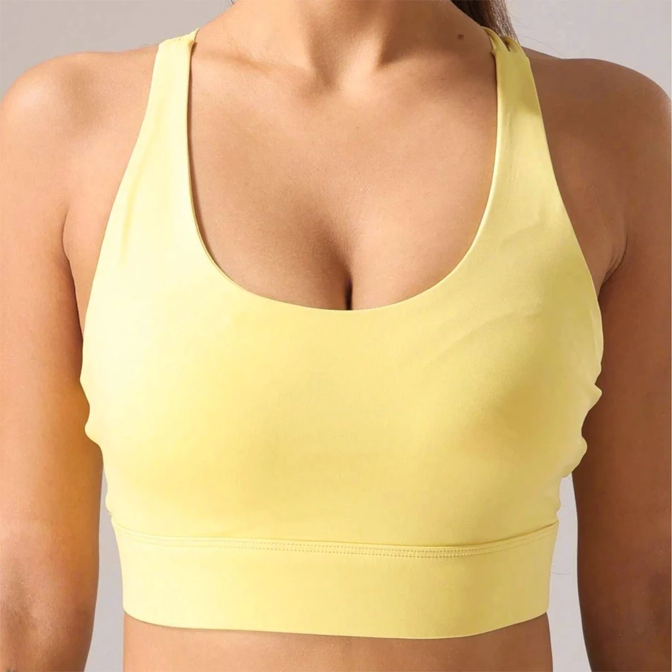 2026 New Colors Women's Leopard Plus Size Back Cross Strappy Front Deep V-Neck Fitness Yoga Bra Removable Pads Breathable High