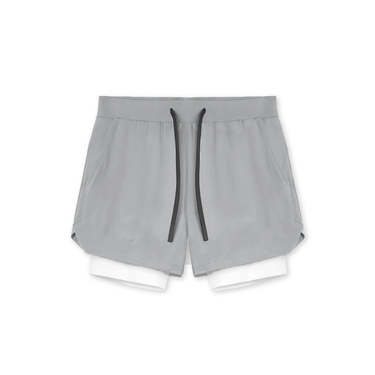 Men's Plus Size Active Gym Shorts Breathable Elastic Waist Workout Jogger Shorts with Drawstring Pockets Solid Pattern Design