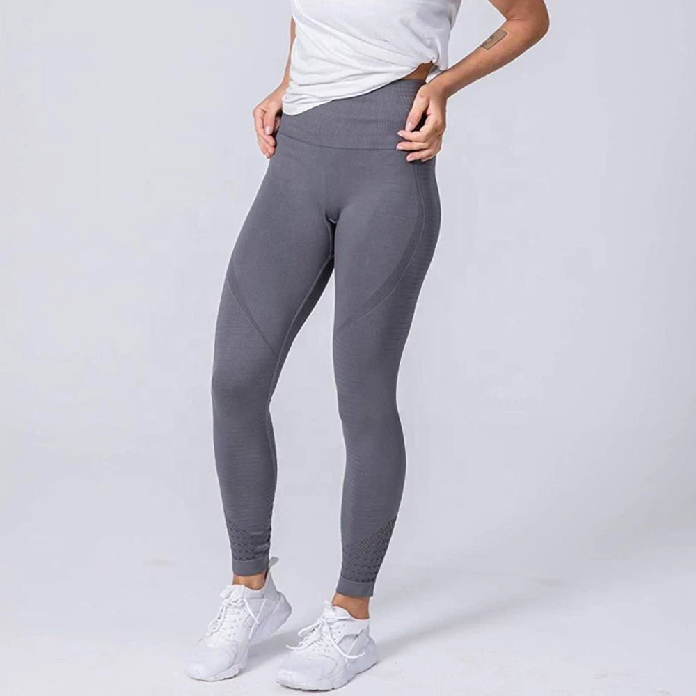 Top Demanded Solid Color Women's Yoga Leggings Mid Waist Casual Breathable Anti-Bacterial Seamless Knee-Length Cotton/Bamboo