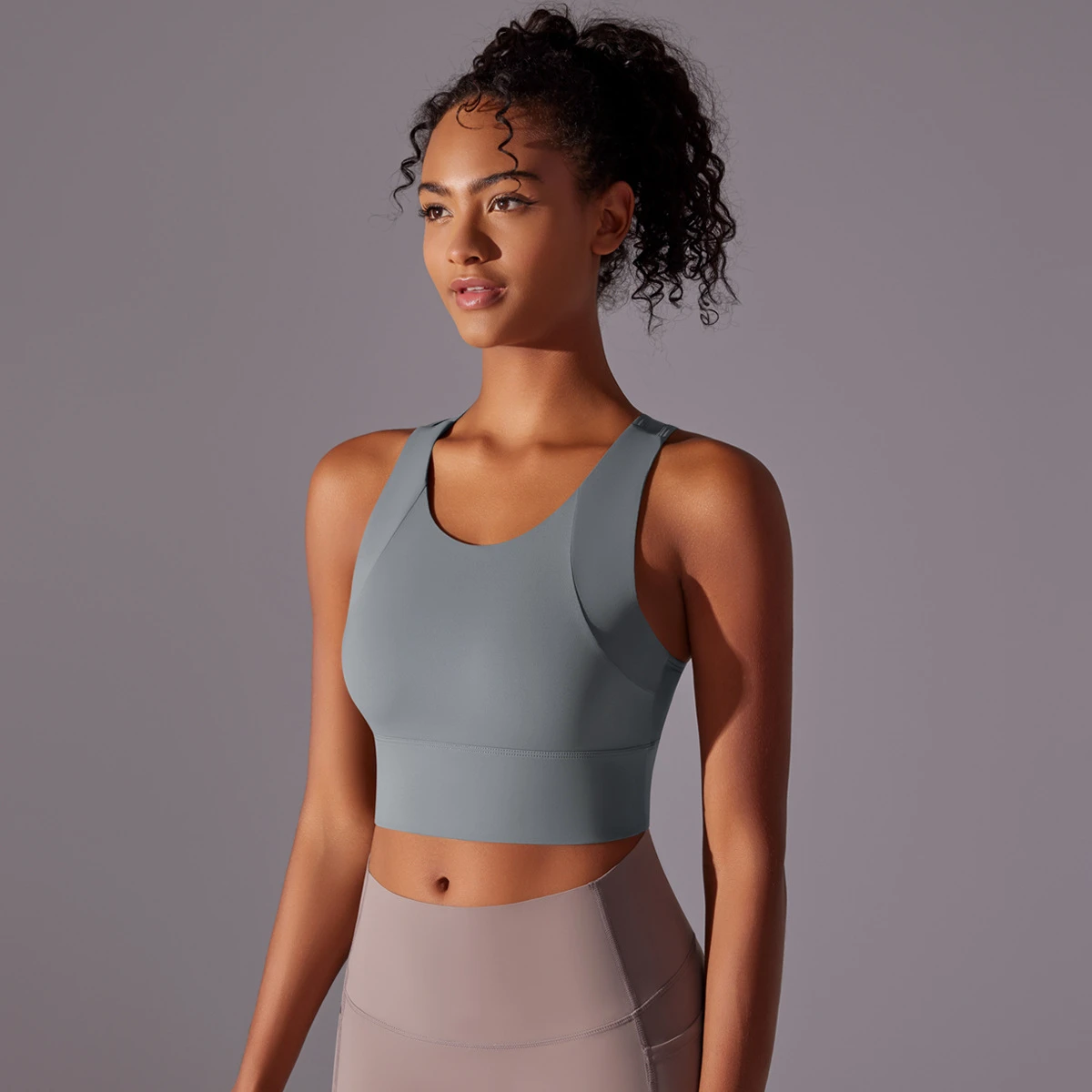 High Impact Sports Bra Women Seamless Yoga Crop Top Tank Fitness Gym Workout Breathable Activewear