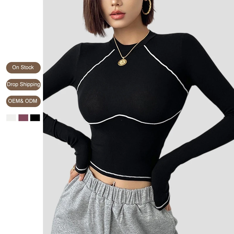 Fashion Slim High Elasticity Women's T-shirt Quickly Dry Yoga Tops Fitness Pilates Gym Sports Yoga Tops