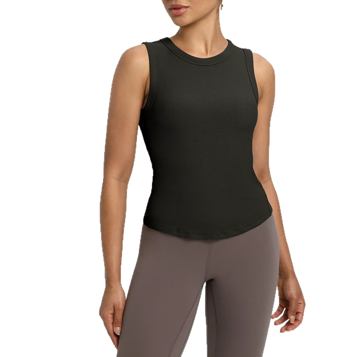 New Arrival High Quality Women's Yoga Sports Vest-Round Neck Vest for Yoga and Gym Workouts-High Elasticity and Quick Dry