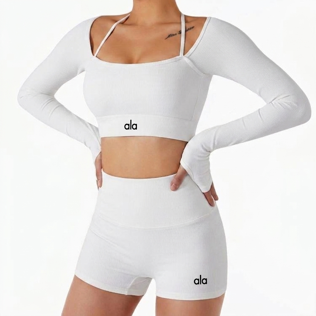 Yoga Leggings Yoga Set Women Yoga Halter Neck 2 Piece Fitness Set Quick Dry Gym Activewear Seamless High Waist Workout Outfit