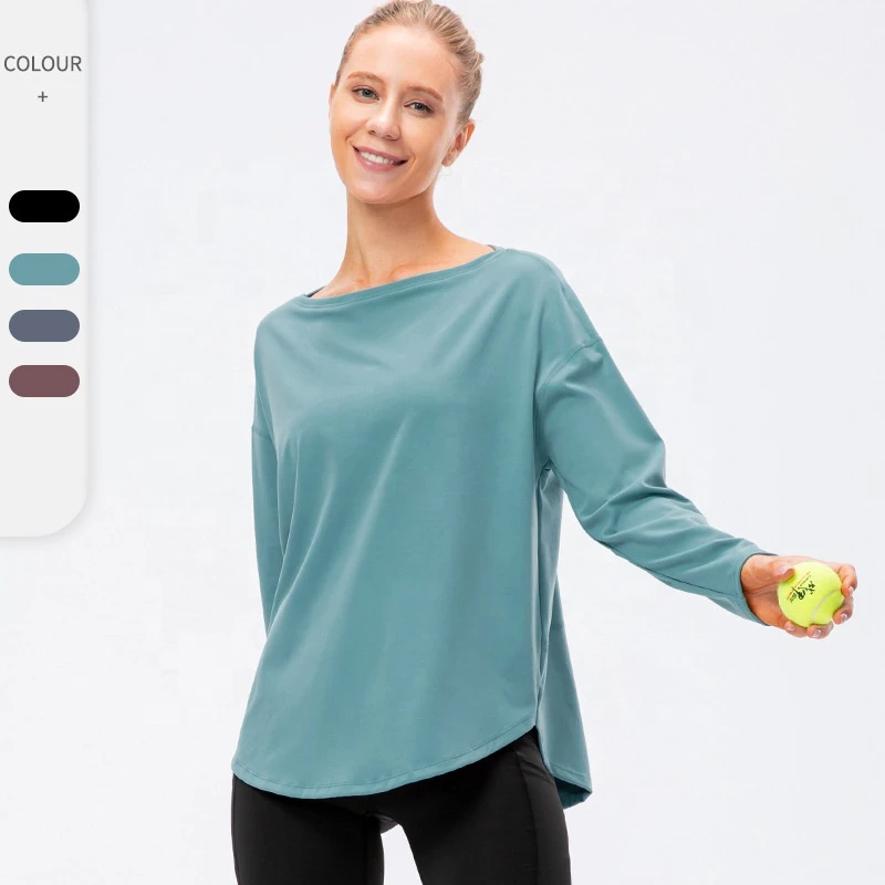 Lightweight Long Sleeve Workout Shirts for Women Loose Fit Yoga Gym Shirts Casual Fitness Tops Active Wear T Shirts
